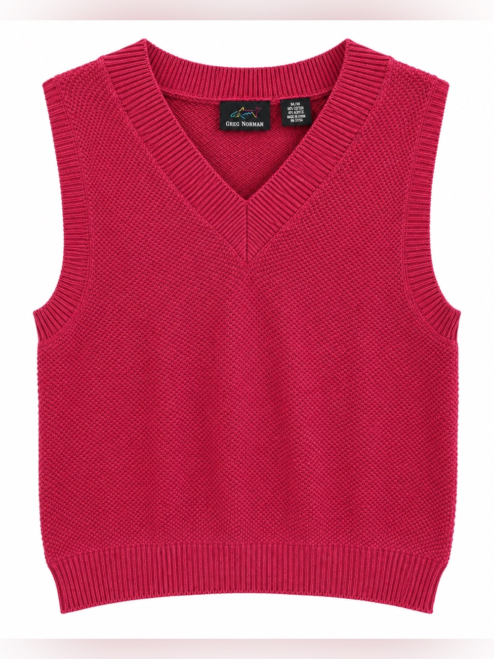 Greg Norman Collection Burgundy Golf Sweater Vest